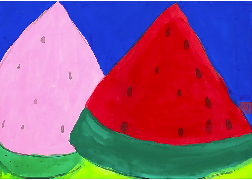 Two pieces Of Watermelon 壓克力 / 40.8 x 57.2 cm