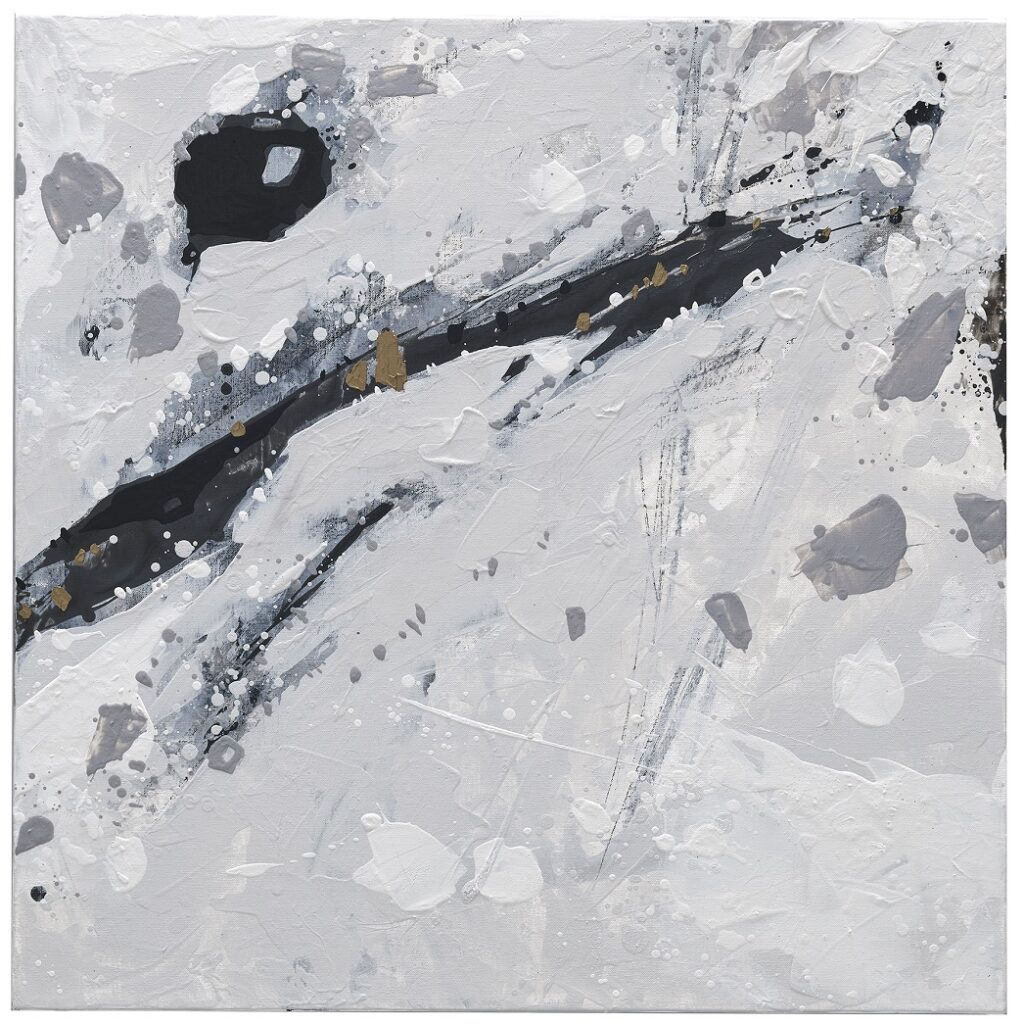 秋分 複合媒材 / 70.0 x 70.0 cm